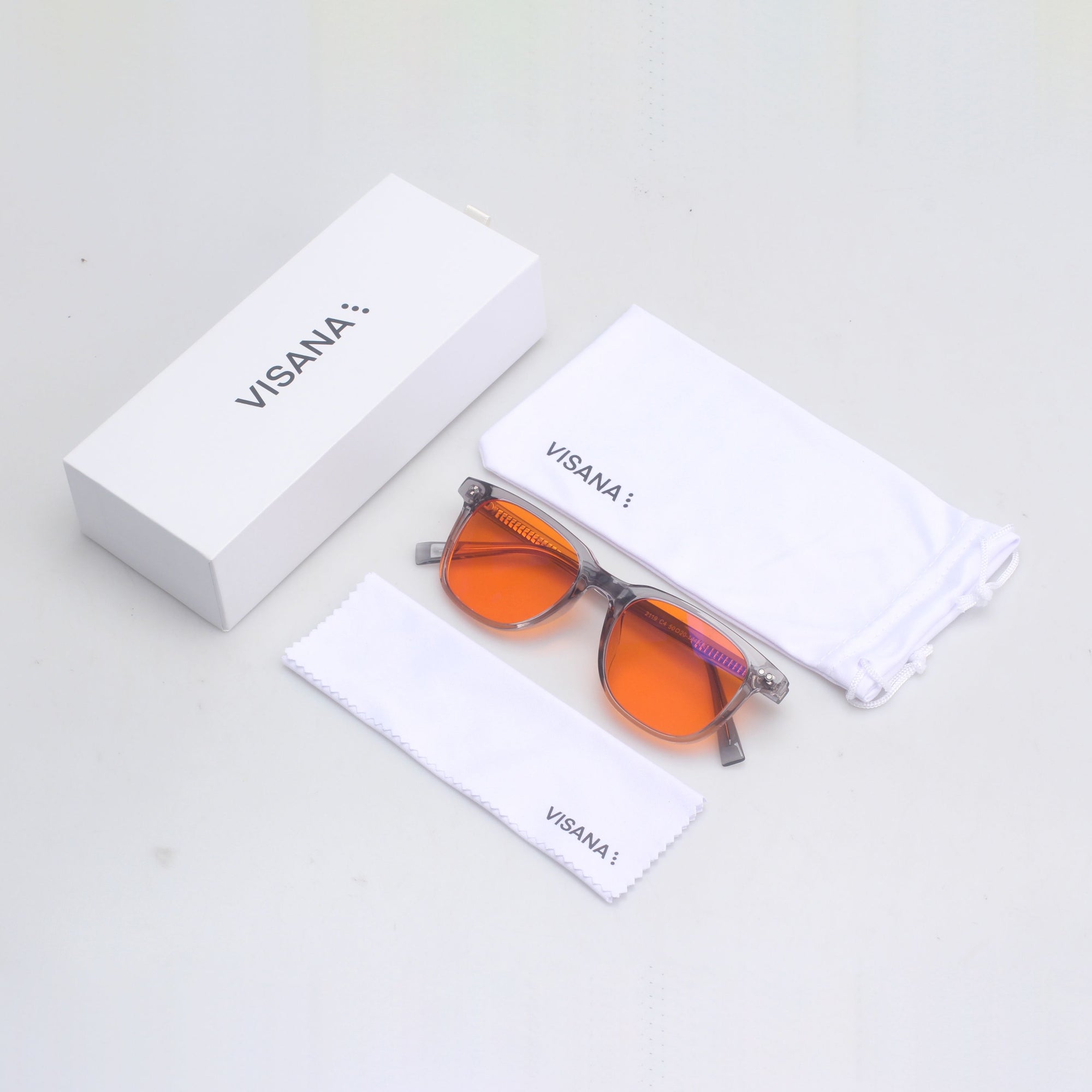 GREY TRANSPARENT ORANGE